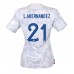 Frankrike Lucas Hernandez #21 Bortedrakt Dame VM 2022 Korte ermer
